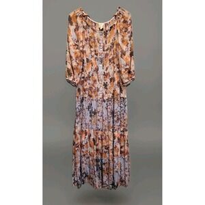 Fig & Flower Anthropologie Veronica Tiered Cottage Peasant Maxi Dress Sz 2X